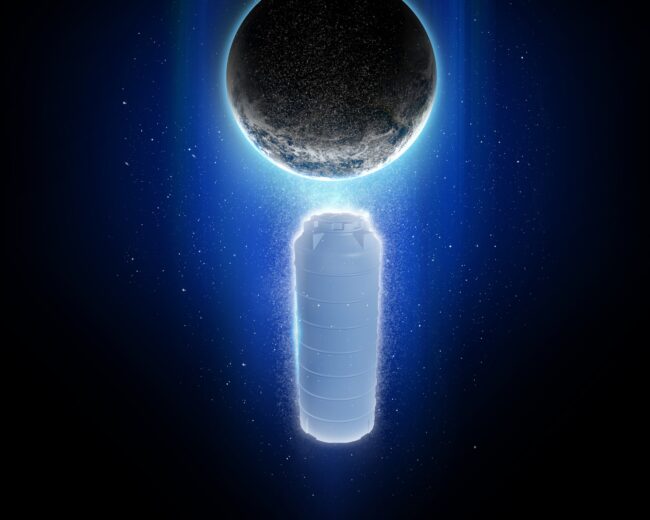 Abstract space scene